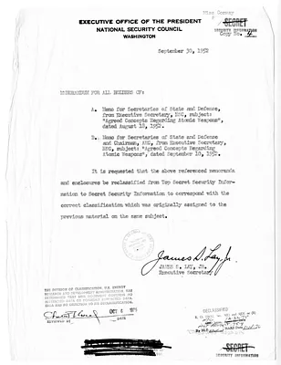 Memorandum from James Lay