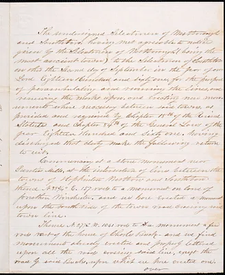 Perambulations of Town Boundary, 1861-1871