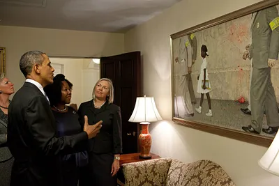 President Barack Obama and Ruby Bridges at the White House