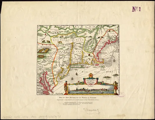 Novi Belgii Novaeque Angliae nec non partis Virginiae tabula