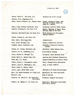 List of Members