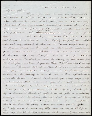 Letter from Abby Kelley Foster, Cleveland, O[hio], to Maria Weston Chapman, Feb. 18, [18]46