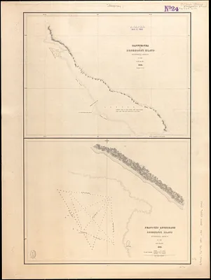 Taputeouea or Drummond's Island, Kingsmill Group ; Peacock's anchorage at Drummond's Island, Kingsmill Group