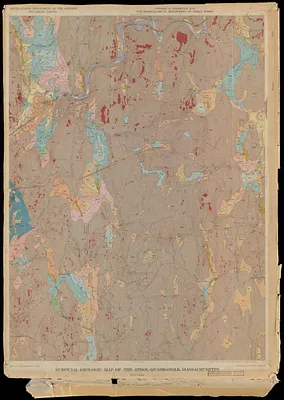 Surficial Geologic Map of the Athol Quadrangle. MA