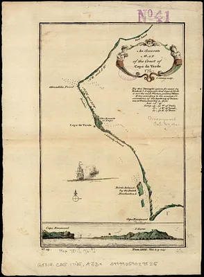 An accurate map of the coast of Cape de Verde