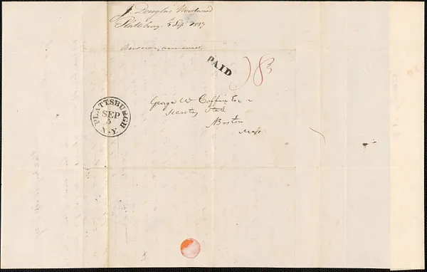 J. Douglas Woodward to George Coffin, 5 September 1837
