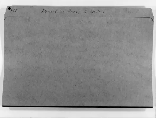 Agriculture - Wallace, Henry A.