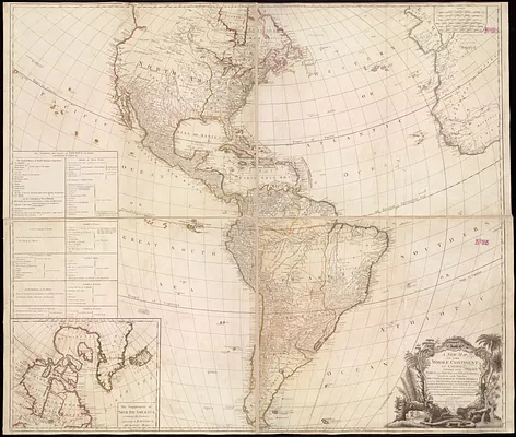 A new map of the whole continent of America, divided into North and South and West Indies
