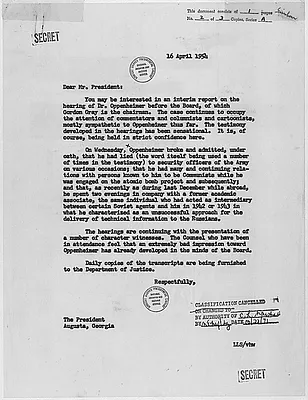 Oppenheimer admits lying during investigation