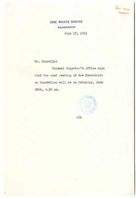 Memorandum from Roma Klar to Matthew Connelly