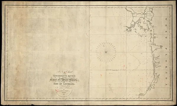 A new chart of the Mississippi River, the coast of west Florida, and part of Louisiana