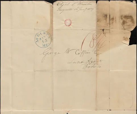 Elijah L. Hamlin to George Coffin, 15 January 1839