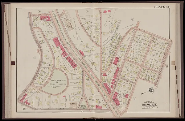 Atlas of the town of Brookline, Norfolk County, Massachusetts