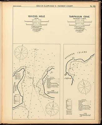 Quicks Hole, Mass. ; Tarpaulin Cove, Naushon Id. Mass.