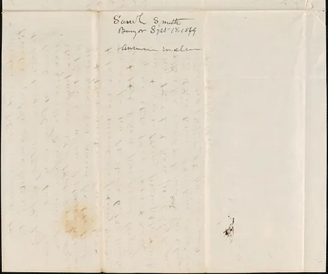Samuel Smith to George Coffin, 18 September 1844