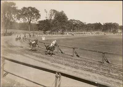 Horse race in acation [i.e. action]