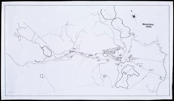 Menotomy map 1800