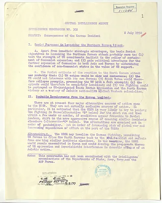Central Intelligence Agency, Intelligence Memorandum Number 302