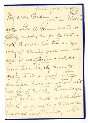 Letter from Madge Gates Wallace to Bess W. Truman
