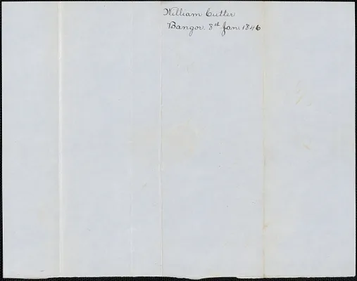 William Cutter to George Coffin, 8 January 1846