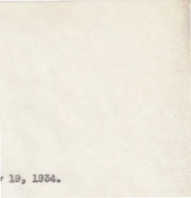 Letters Sent, May 19, 1934