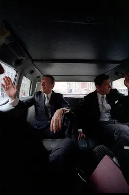 President elect Ronald Reagan and President Jimmy Carter ride in a limousine to the United States Capitol for the Inaugural ceremony in Washington DC