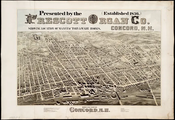 Bird's eye view of Concord, N.H