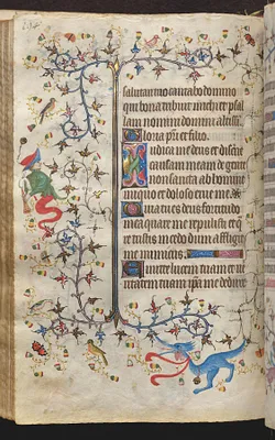 Hours of Charles the Noble, King of Navarre (1361-1425): fol. 97v, Text