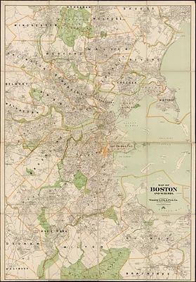 Map of Boston and suburbs