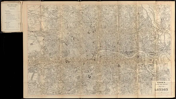 Cook's literary and historical map of London