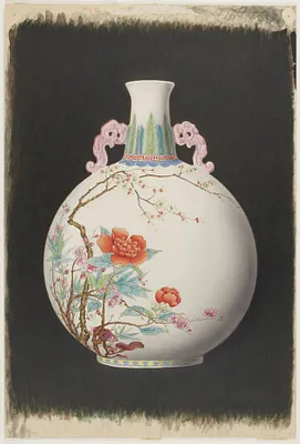Large ""Pilgrim Bottle"" Vase