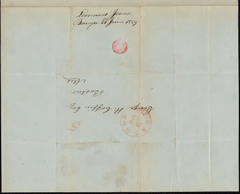 Leonard Jones to George Coffin, 21 June 1849