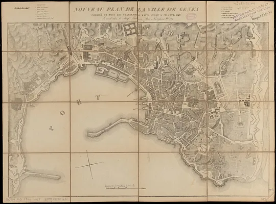 Nouveau plan de la ville de Génes
