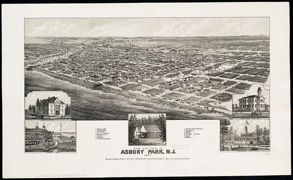 Bird's eye view of Asbury Park, N.J
