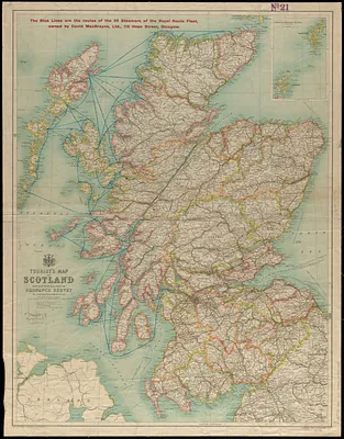 Tourist's map of Scotland