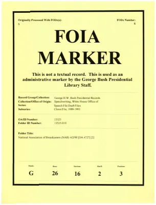 National Association of Broadcasters (NAB) 4/2/90 [OA 4727] [2]