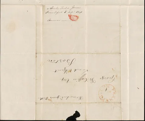 Archibald Jones to George Coffin, 1 September 1841