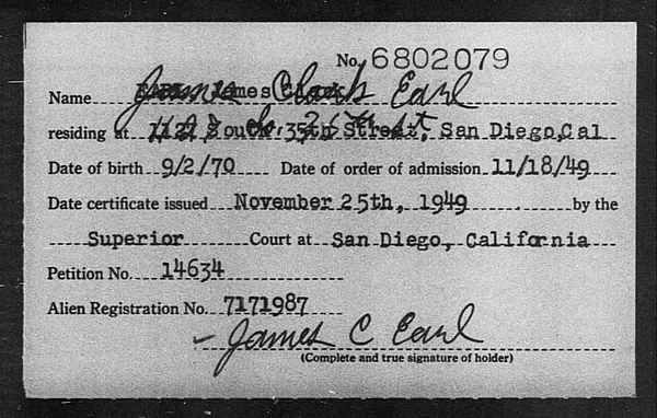 James, Clark Earl - 1949