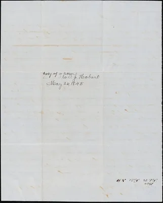 George Coffin to T.J. Hobart, 26 May 1845