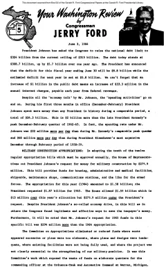 Ford Newsletter, June-Oct. 1964