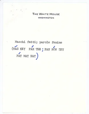 April [17], 1969, League of Women Voters Reception