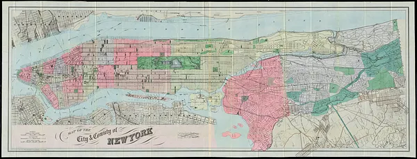 Map of the city & county of New York