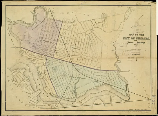 Map of the city of Chelsea