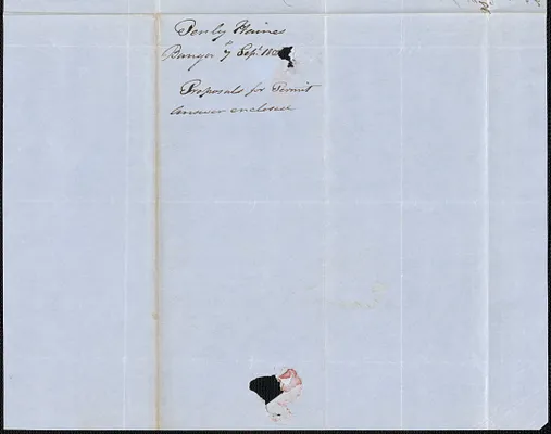 Penly Haines to George Coffin, 7 September 1850