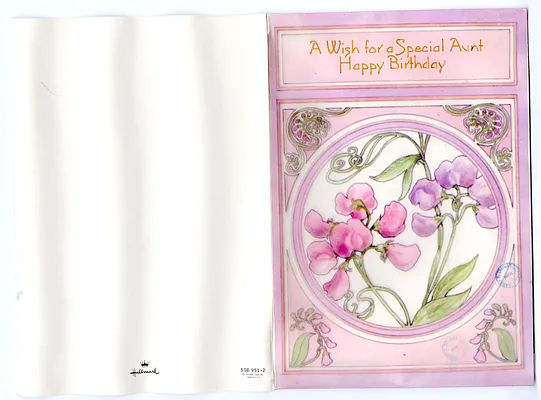 Birthday Card from Linda and David Wallace to Bess W. Truman