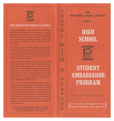 People-to-People High School Ambassador Program Pamphlet