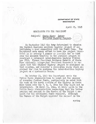 Memorandum from Joseph C. Grew to President Harry S. Truman