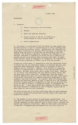 Conditions in Normandy on June 3, 1944
