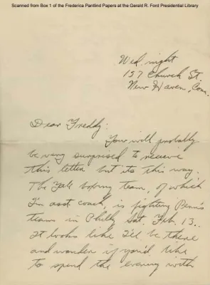 Ford, Gerald R. Letter, 01/20/1937