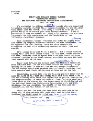 HRC - National Parenting Instructors Association 7/18/96
